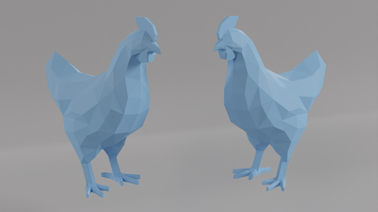 Poule - Low poly