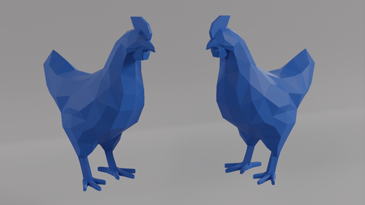 Poule - Low poly